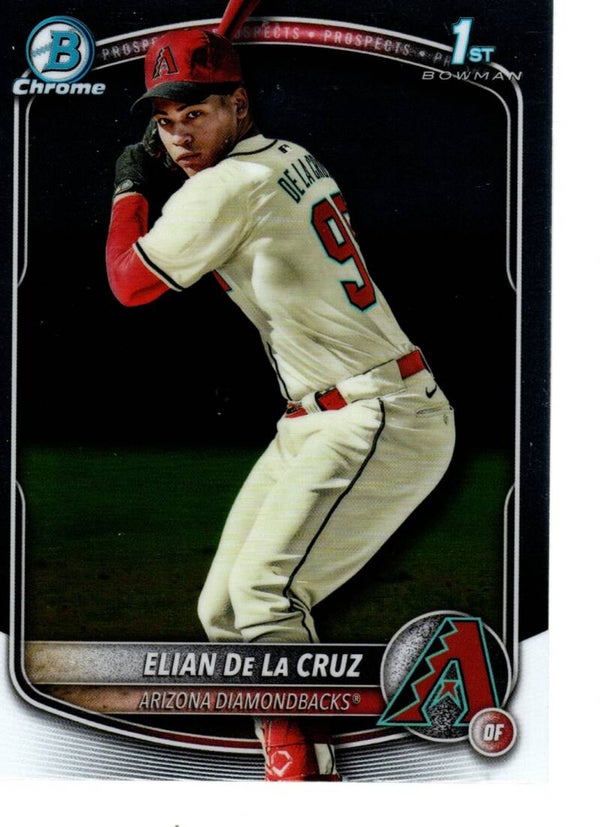 Bowman Chrome 2025 Prospects #BCP-249 Elian De La Cruz, Arizona Diamondbacks