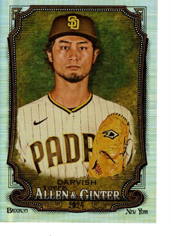 Allen & Ginter 2024 Silver Portrait #5 Yu Darvish, San Diego Padres