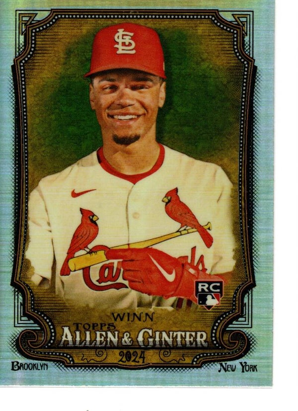 Allen & Ginter 2024 Chrome Refractor #24 Masyn Winn, St. Louis Cardinals RC