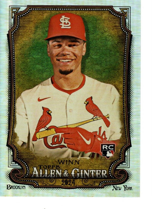 Allen & Ginter 2024 Silver Portrait #24 Masyn Winn, St. Louis Cardinals RC