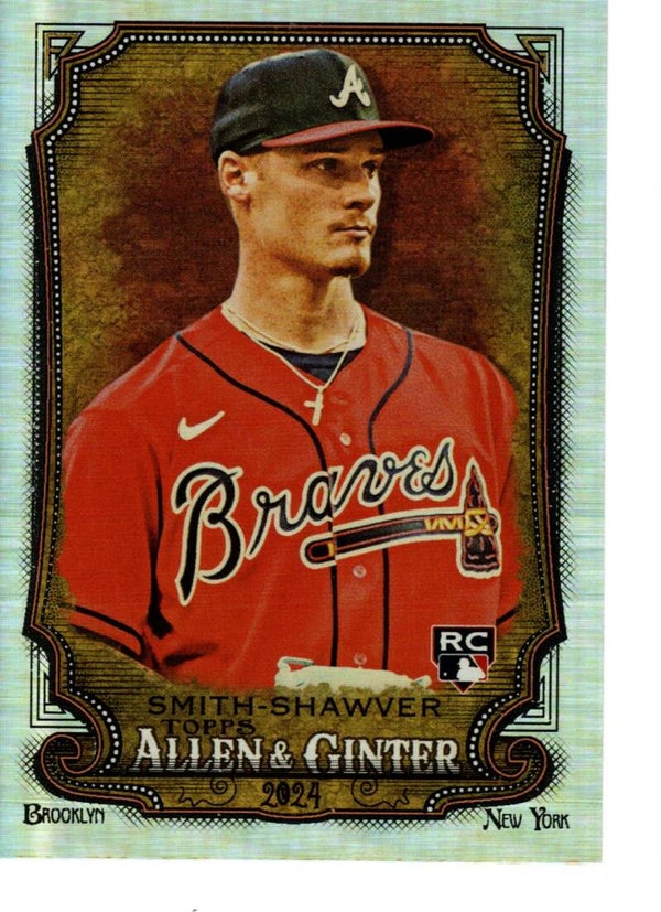 Allen & Ginter 2024 Silver Portrait #27 AJ Smith-Shawver, Atlanta Braves RC