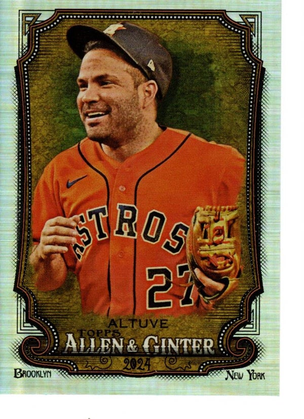 Allen & Ginter 2024 Silver Portrait #29 Jose Altuve, Houston Astros