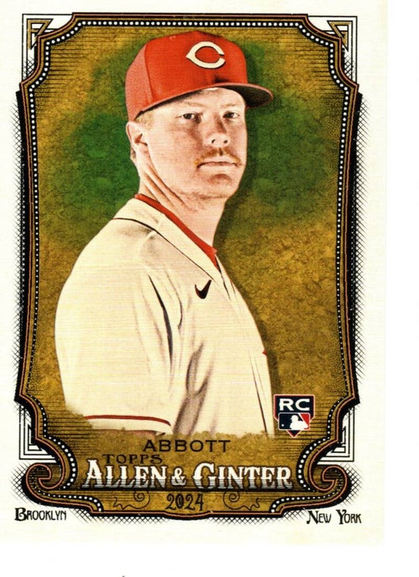 Allen & Ginter 2024 #32 Andrew Abbott, Cincinnati Reds RC