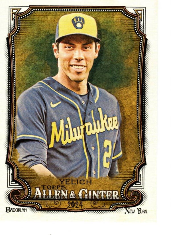 Allen & Ginter 2024 #43 Christian Yelich, Milwaukee Brewers