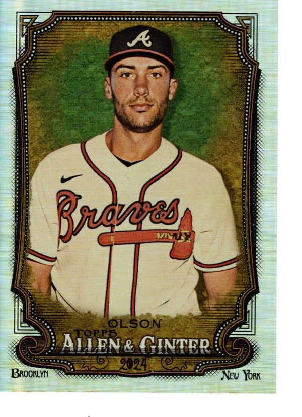Allen & Ginter 2024 Silver Portrait #45 Matt Olson, Atlanta Braves