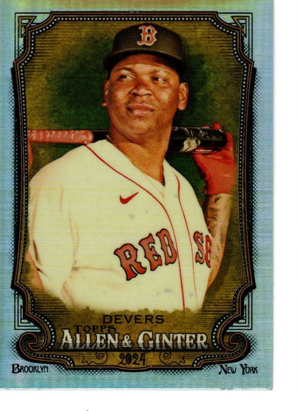 Allen & Ginter 2024 Chrome Refractor #54 Rafael Devers, Boston Red Sox