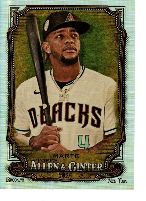 Allen & Ginter 2024 Silver Portrait #74 Ketel Marte, Arizona Diamondbacks