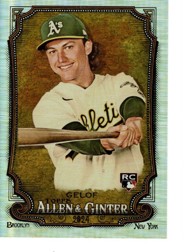 Allen & Ginter 2024 Silver Portrait #82 Zack Gelof, Oakland Athletics RC