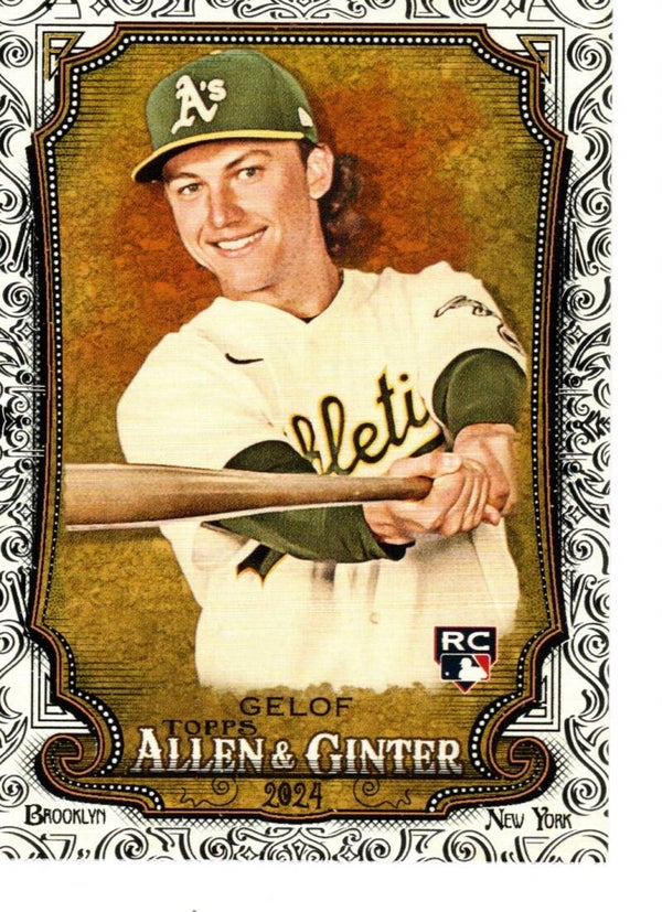 Allen & Ginter 2024 Foil Filagree #82 Zack Gelof, Oakland Athletics RC