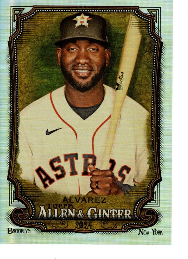 Allen & Ginter 2024 Silver Portrait #83 Yordan Alvarez, Houston Astros