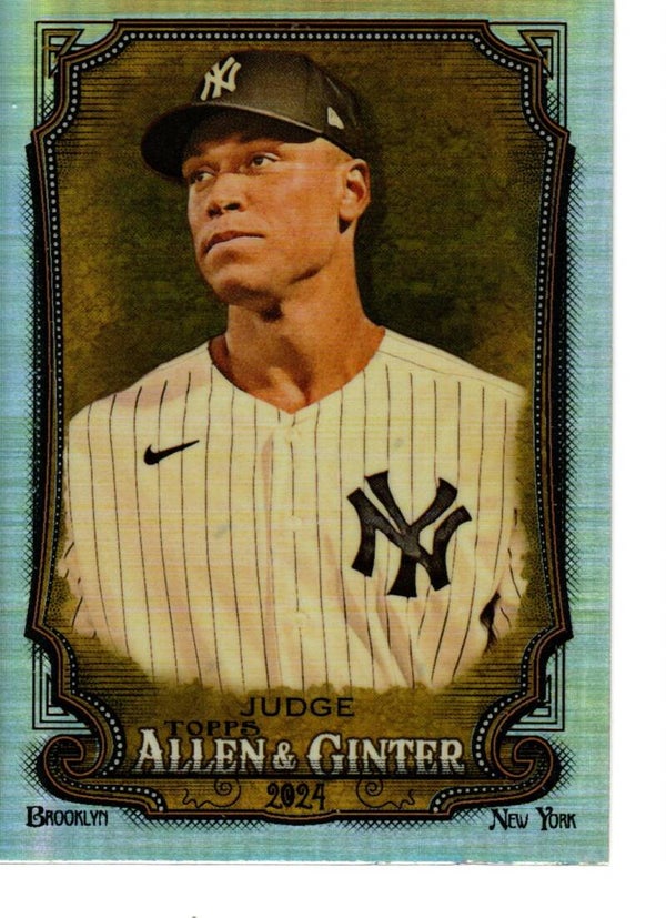 Allen & Ginter 2024 Chrome Refractor #86 Aaron Judge, New York Yankees