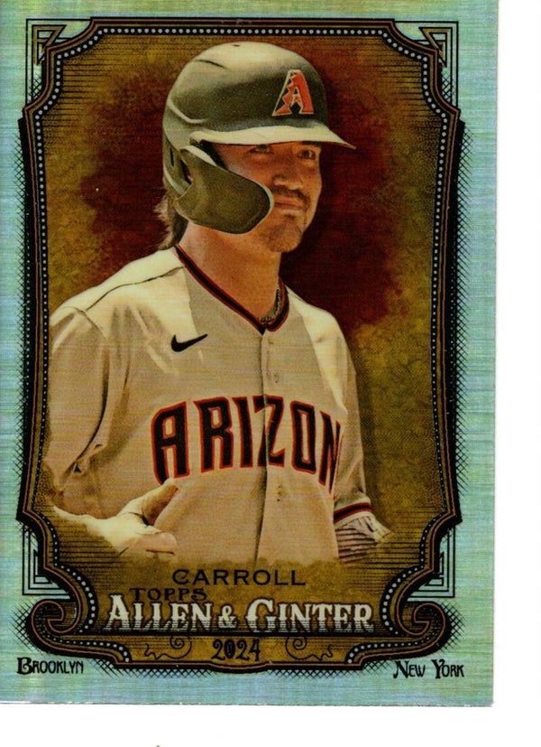 Allen & Ginter 2024 Chrome Refractor #87 Corbin Carroll, Arizona Diamondbacks
