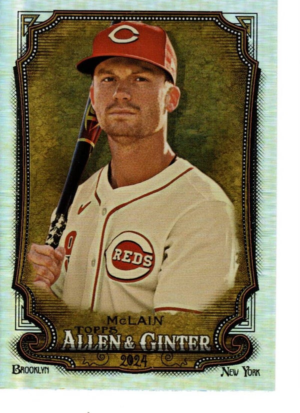 Allen & Ginter 2024 Silver Portrait #93 Matt McLain, Cincinnati Reds