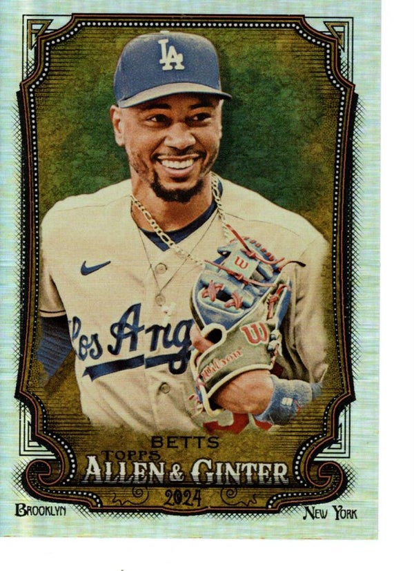 Allen & Ginter 2024 Silver Portrait #94 Mookie Betts, Los Angeles Dodgers