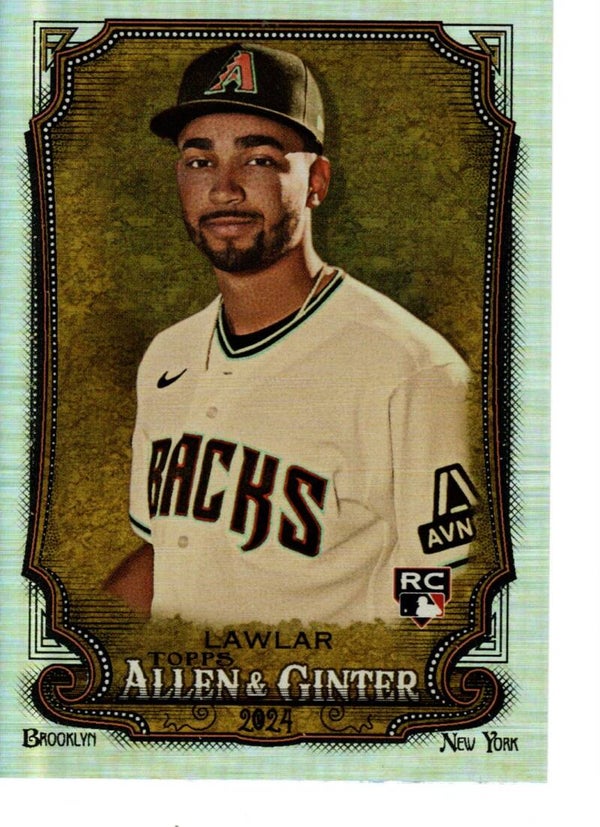 Allen & Ginter 2024 Silver Portrait #99 Jordan Lawlar, Arizona Diamondbacks (RC)