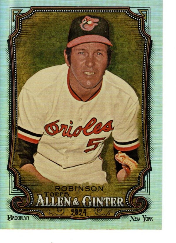 Allen & Ginter 2024 Silver Portrait #105 Brooks Robinson, Baltimore Orioles