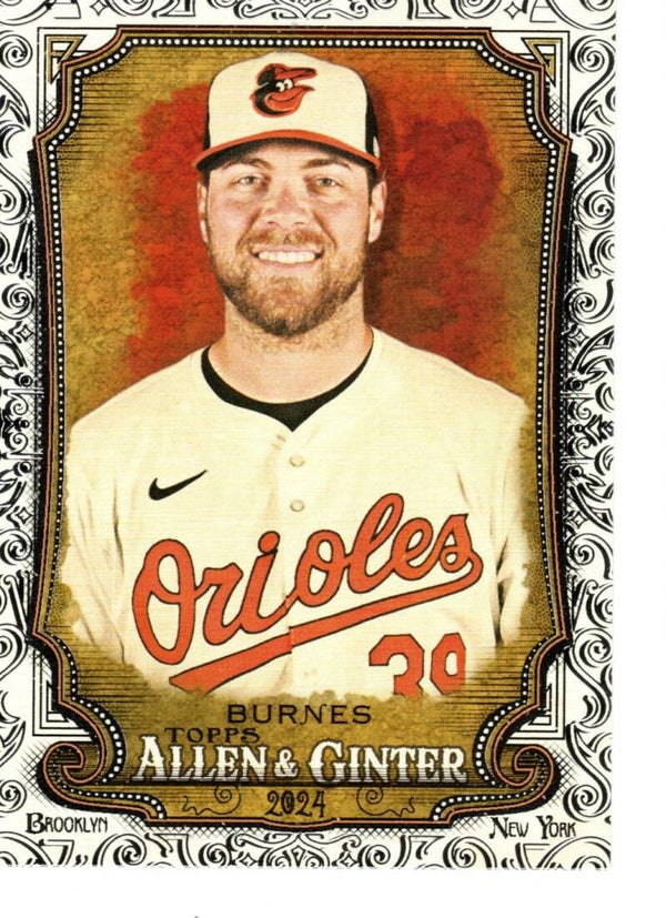 Allen & Ginter 2024 Foil Filagree #112 Corbin Burnes, Baltimore Orioles
