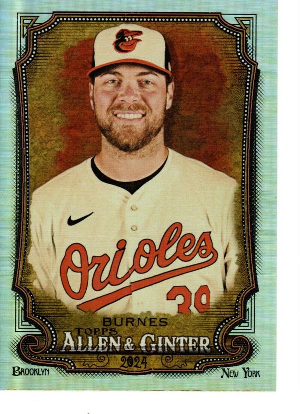 Allen & Ginter 2024 Silver Portrait #112 Corbin Burnes, Baltimore Orioles