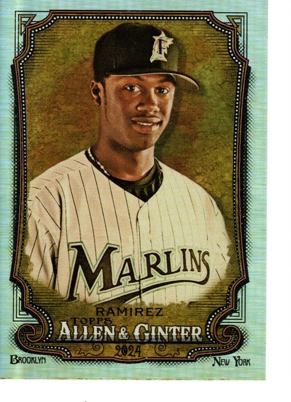 Allen & Ginter 2024 Silver Portrait #113 Hanley Ramirez, Florida Marlins