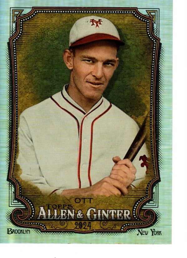 Allen & Ginter 2024 Silver Portrait #119 Mel Ott, New York Giants
