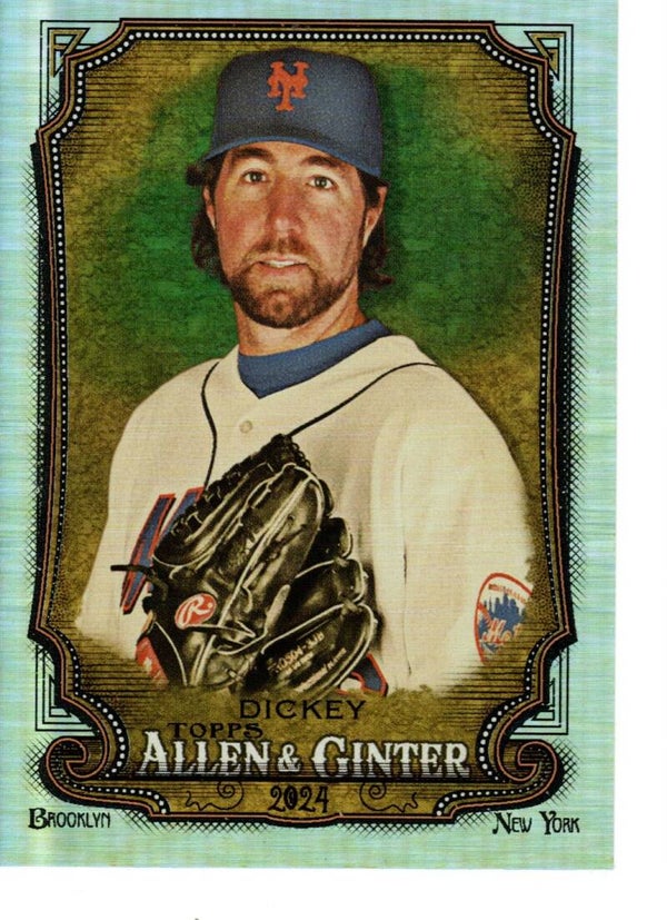 Allen & Ginter 2024 Silver Portrait #127 R.A. Dickey, New York Mets