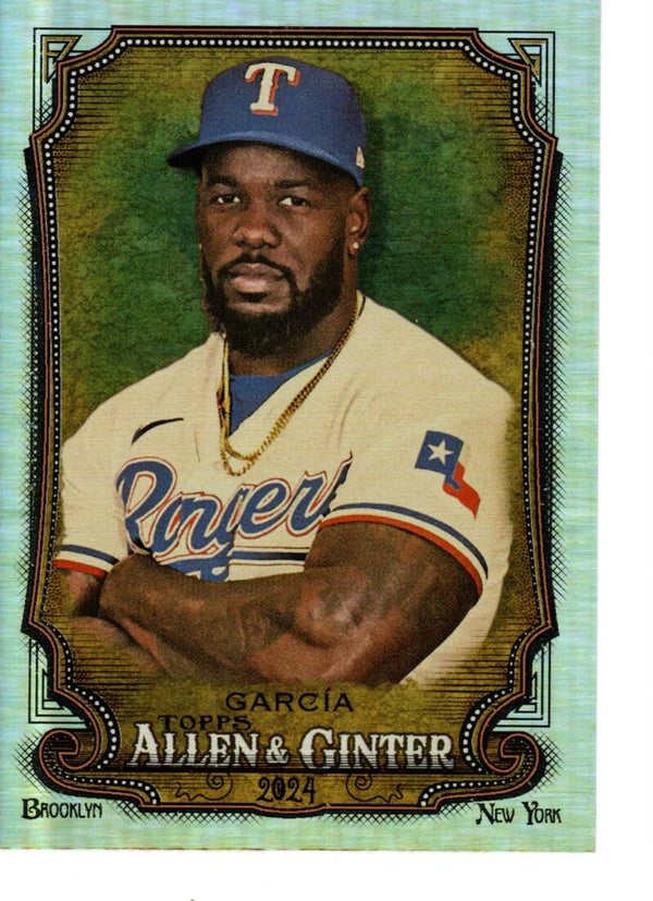 Allen & Ginter 2024 Silver Portrait #132 Adolis García, Texas Rangers