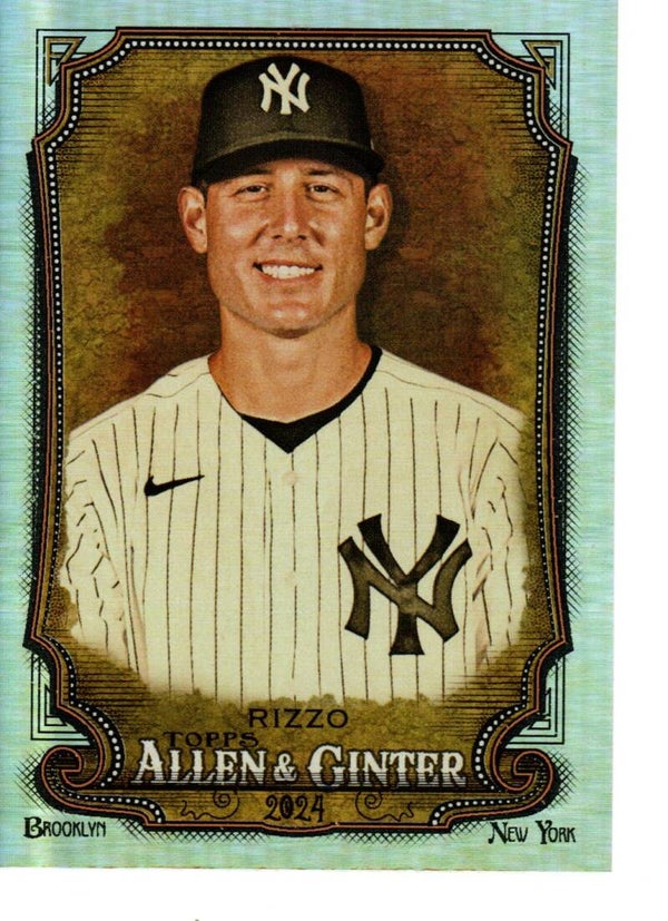 Allen & Ginter 2024 Silver Portrait #138 Anthony Rizzo, New York Yankees