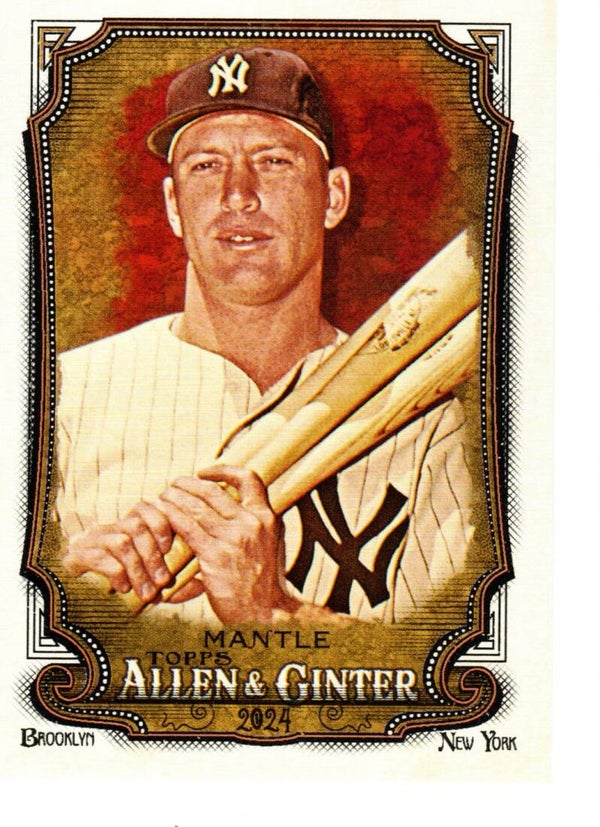 Allen & Ginter 2024 #142 Mickey Mantle, New York Yankees