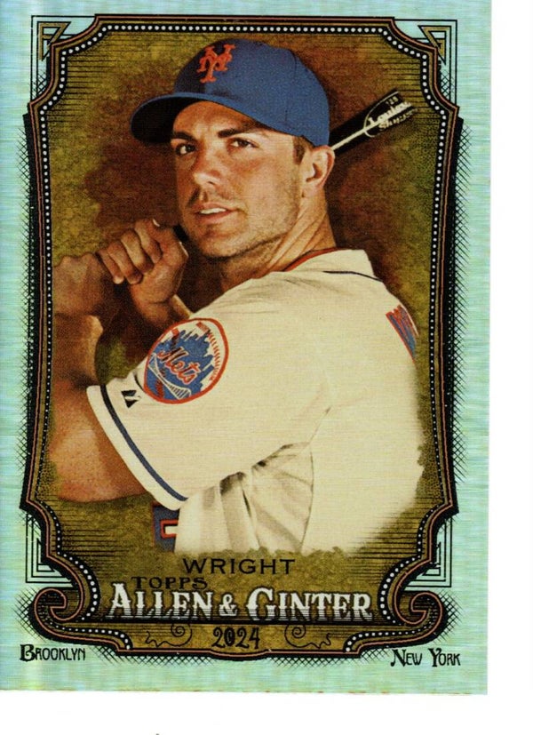 Allen & Ginter 2024 Silver Portrait #148 David Wright, New York Mets