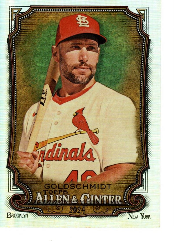 Allen & Ginter 2024 Silver Portrait #149 Paul Goldschmidt, St. Louis Cardinals