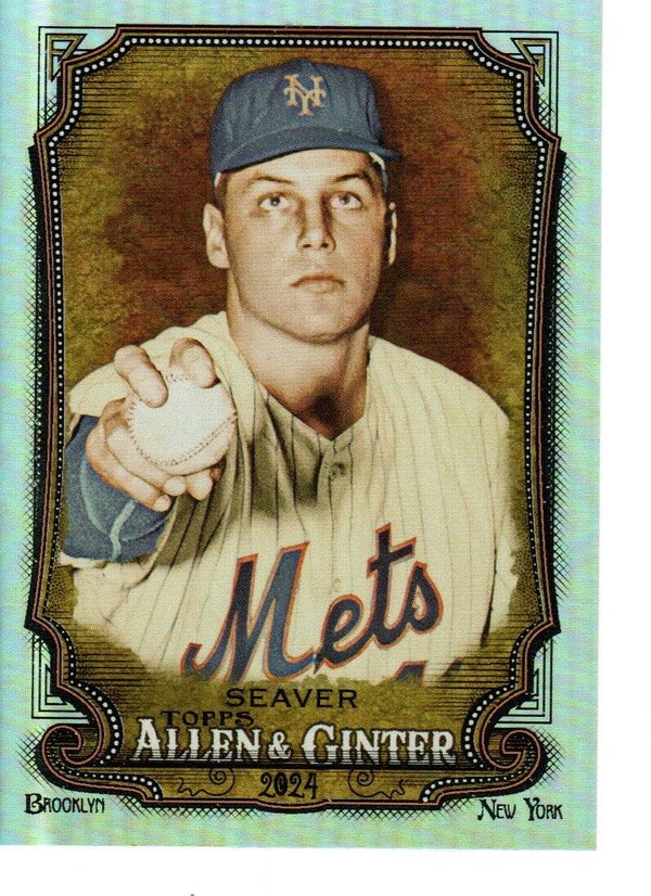 Allen & Ginter 2024 Silver Portrait #151 Tom Seaver, New York Mets