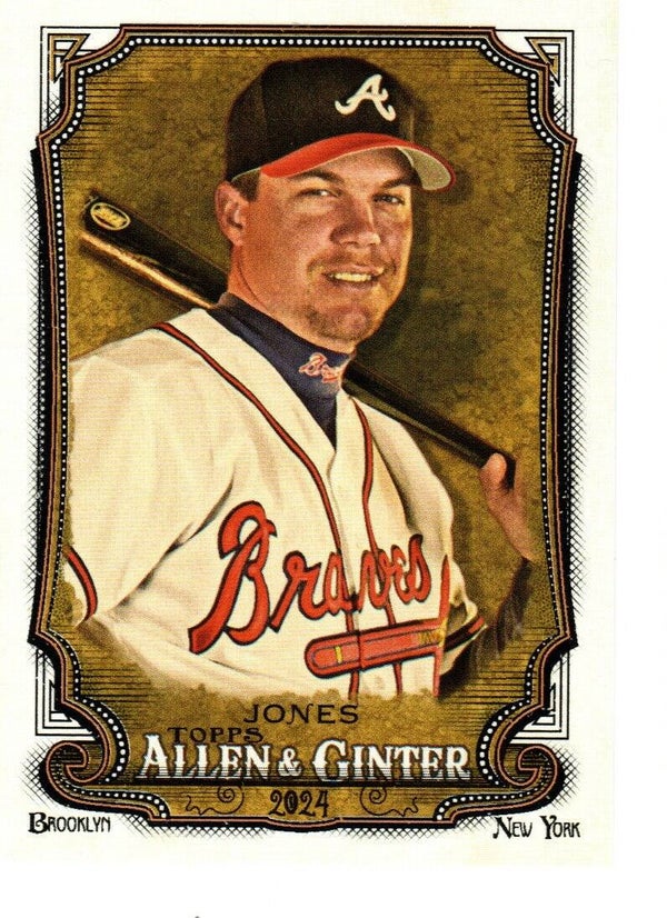 Allen & Ginter 2024 #159 Chipper Jones, Atlanta Braves
