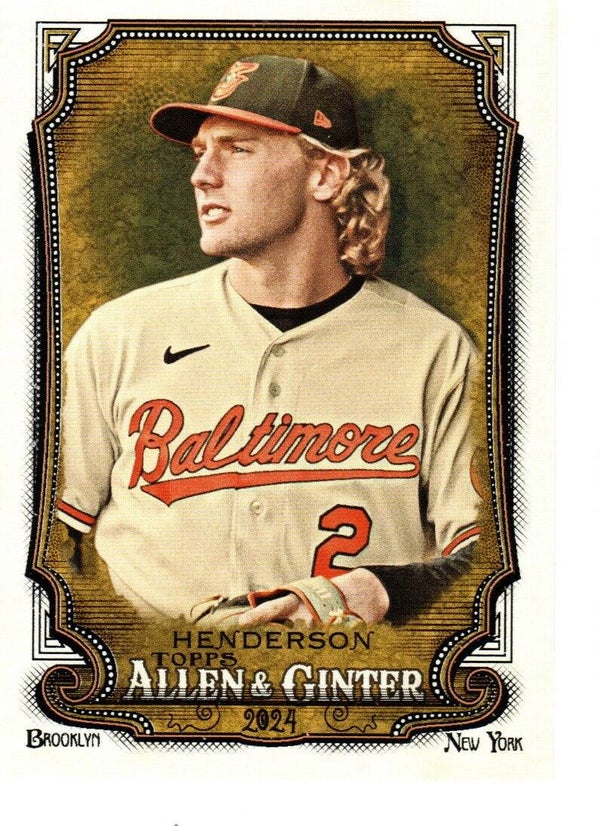 Allen & Ginter 2024 #161 Gunnar Henderson, Baltimore Orioles