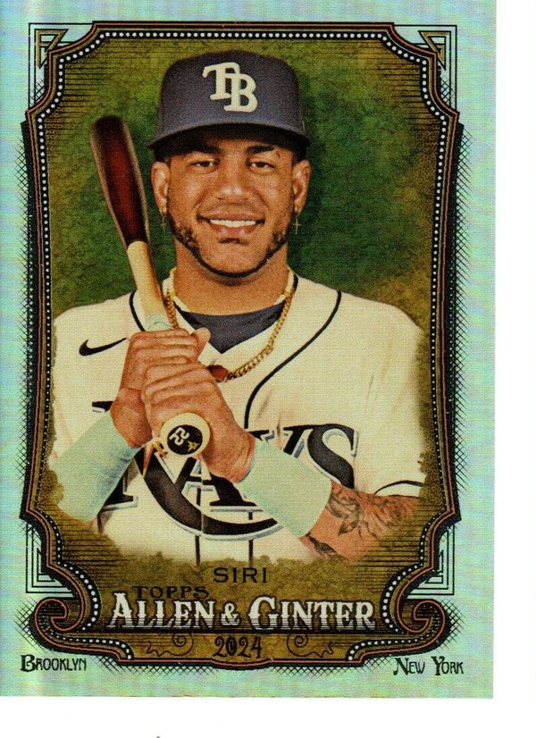 Allen & Ginter 2024 Silver Portrait #164 Jose Siri, Tampa Bay Rays