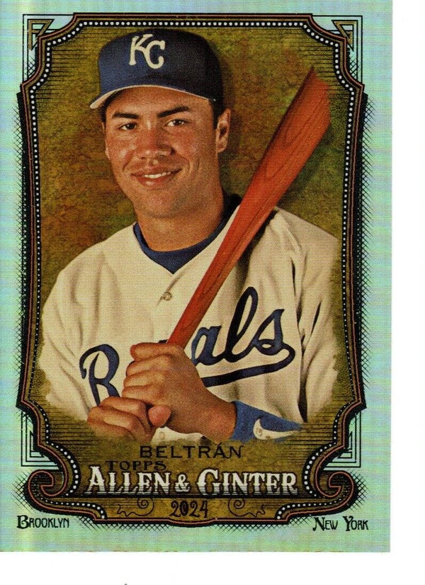 Allen & Ginter 2024 Silver Portrait #166 Carlos Beltrán, Kansas City Royals