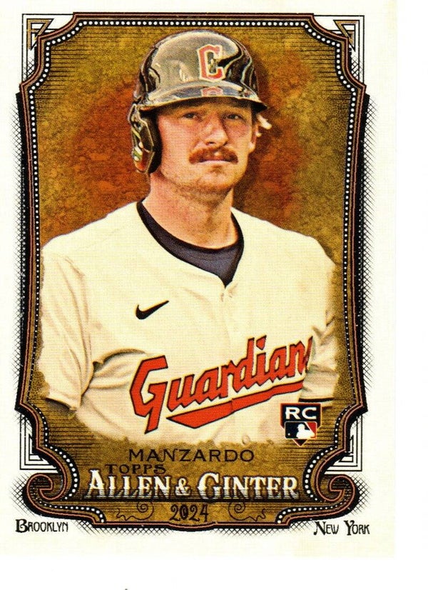 Allen & Ginter 2024 #167 Kyle Manzardo, Cleveland Guardians RC