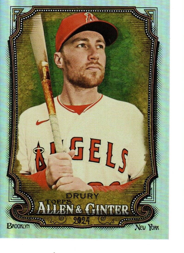 Allen & Ginter 2024 Silver Portrait #168 Brandon Drury, Los Angeles Angels
