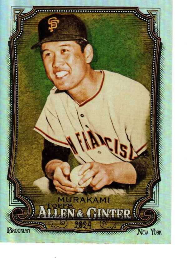 Allen & Ginter 2024 Silver Portrait #172 Masanori Murakami, San Francisco Giants