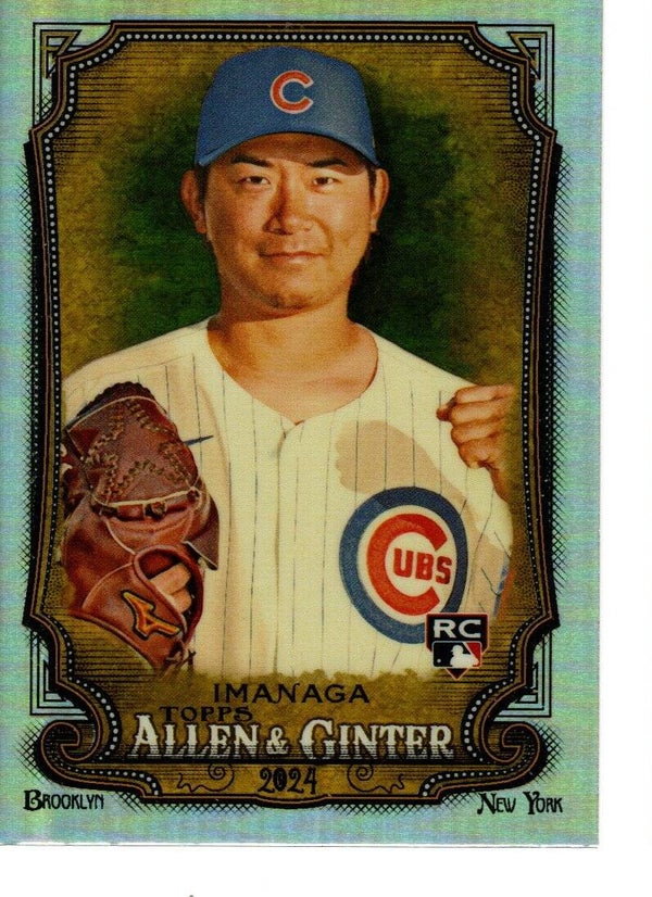 Allen & Ginter 2024 Chrome Refractor #181 Shota Imanaga, Chicago Cubs RC