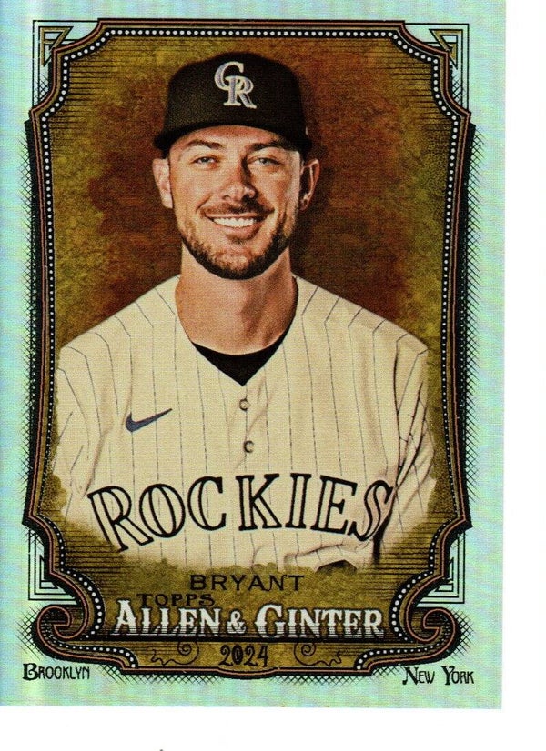 Allen & Ginter 2024 Silver Portrait #183 Kris Bryant, Colorado Rockies