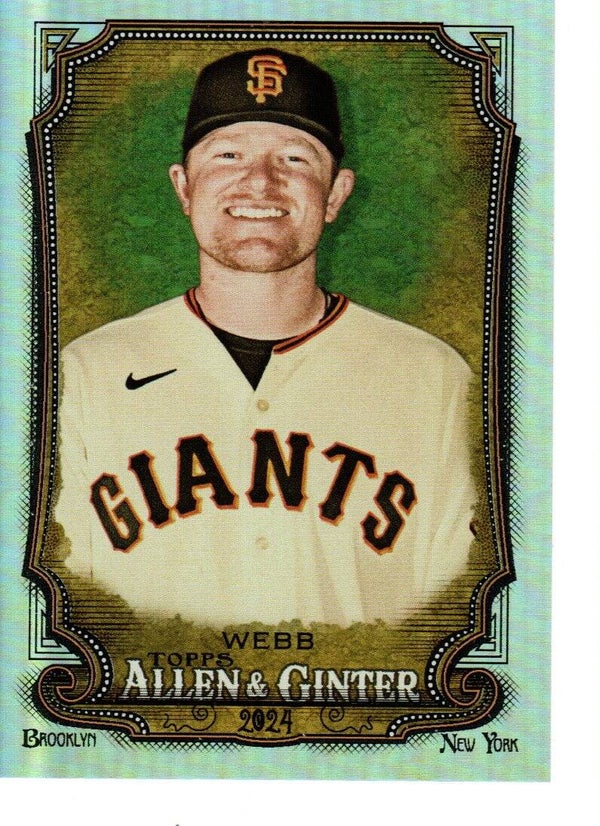 Allen & Ginter 2024 Silver Portrait #191 Logan Webb, San Francisco Giants
