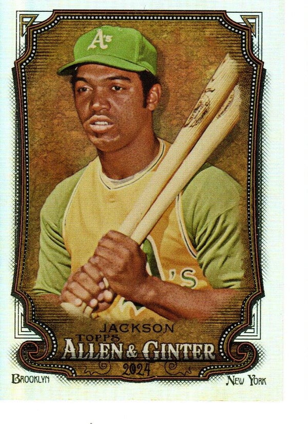 Allen & Ginter 2024 Silver Portrait #226 Reggie Jackson, Oakland Athletics