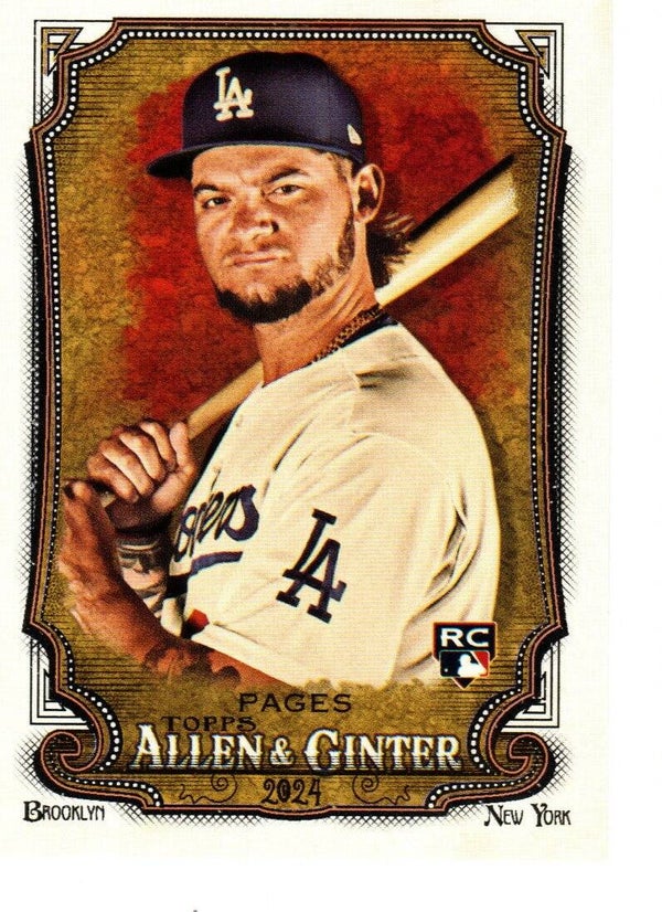 Allen & Ginter 2024 #232 Andy Pages, Los Angeles Dodgers RC