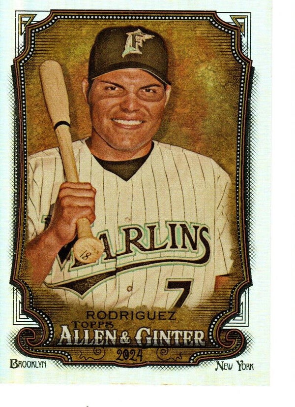 Allen & Ginter 2024 Silver Portrait #234 Ivan Rodriguez, Florida Marlins