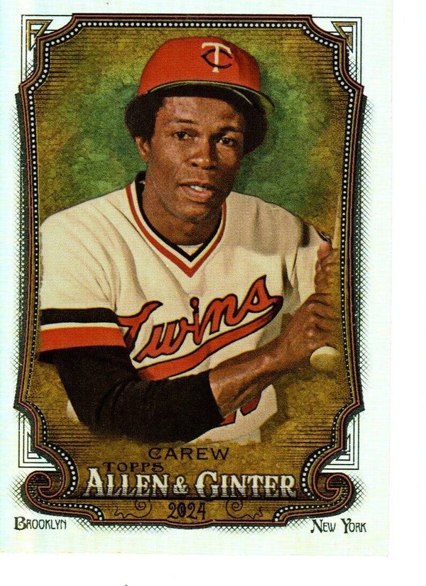 Allen & Ginter 2024 Silver Portrait #235 Rod Carew, Minnesota Twins