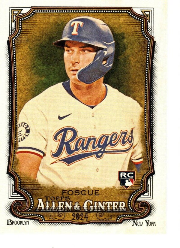 Allen & Ginter 2024 #253 Justin Foscue, Texas Rangers RC