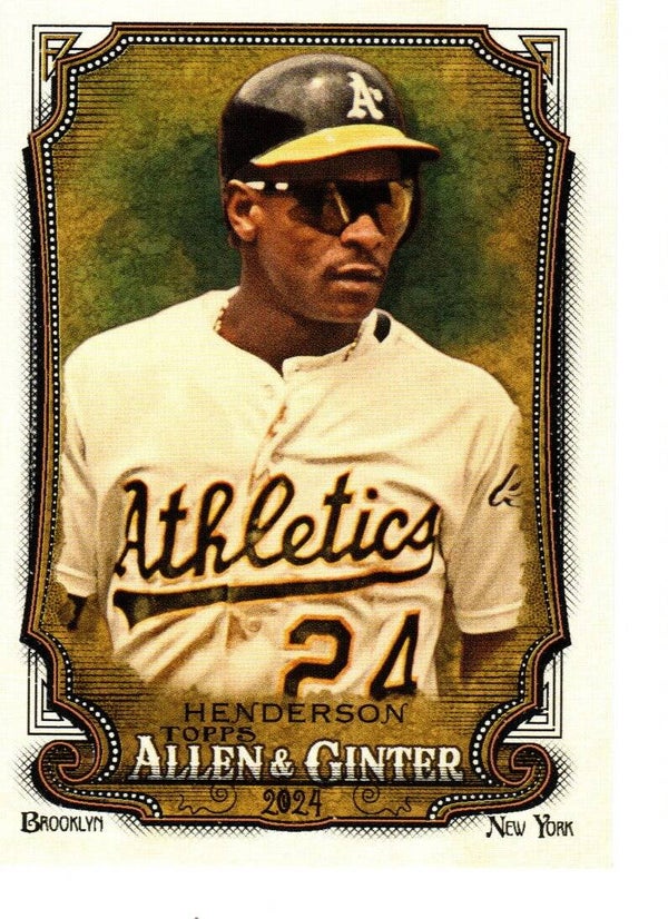 Allen & Ginter 2024 #256 Rickey Henderson, Oakland Athletics
