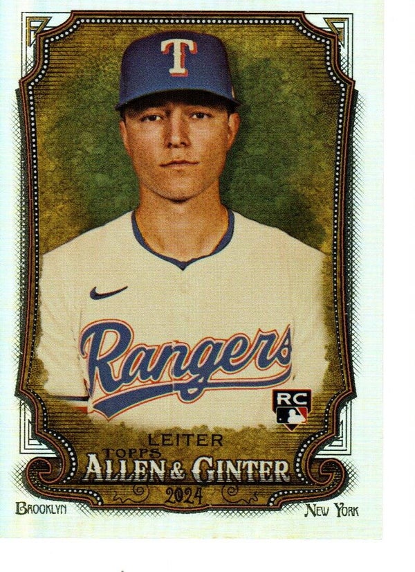 Allen & Ginter 2024 Silver Portrait #271 Jack Leiter, Texas Rangers RC