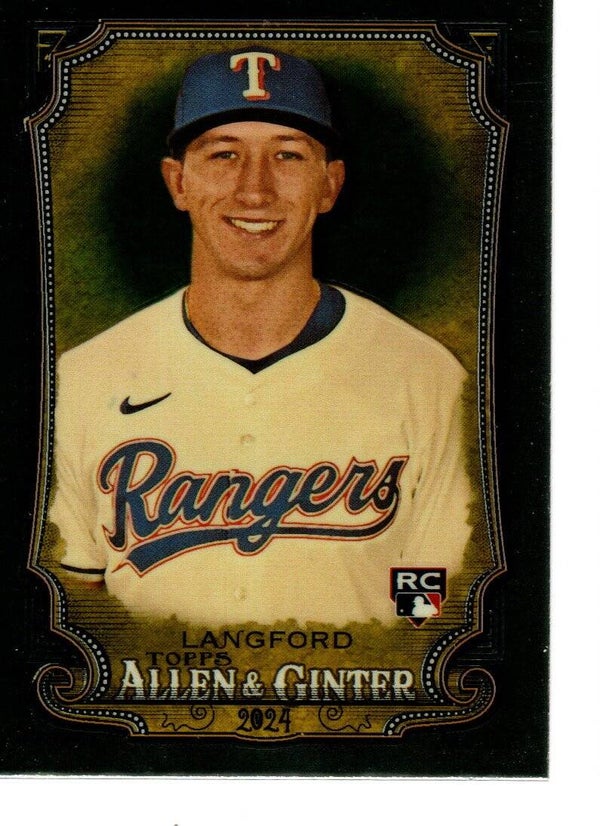 Allen & Ginter 2024 Chrome #278 Wyatt Langford, Texas Rangers RC