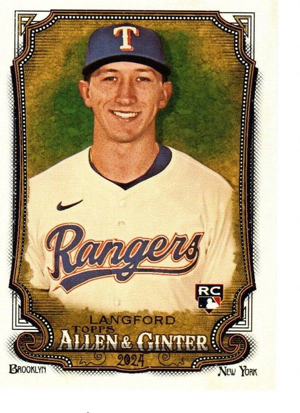 Allen & Ginter 2024 #278 Wyatt Langford, Texas Rangers RC